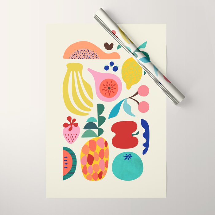 Summer fruits Wrapping Paper Gallery Image 1