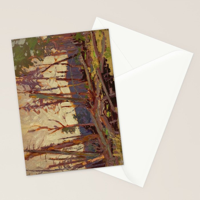 Tom Thomson Burnt Country, Evening 1914 Canadian Landscape Artist Stationery Card Gallery Image 2