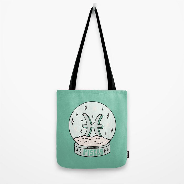 Pisces Snow Globe Tote Bag Gallery Image 2