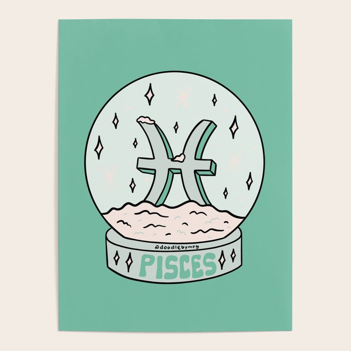 Pisces Snow Globe Poster Gallery Image 4