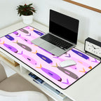 Sardines in pink and lavender Desk Mat Gallery Image 2