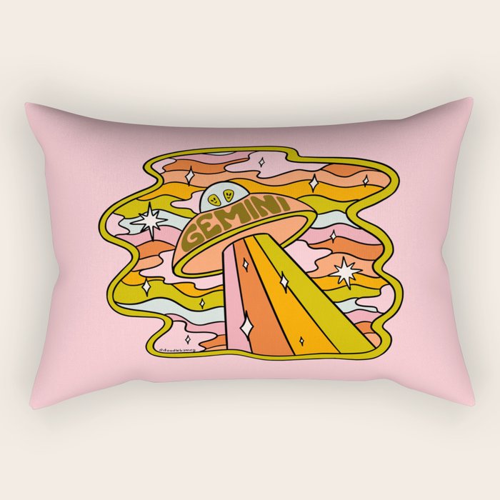 Gemini UFO Rectangular Pillow Gallery Image 1