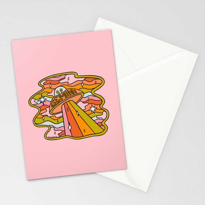 Gemini UFO Stationery Card Gallery Image 2