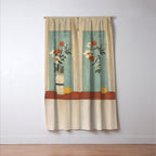 Winter Citrus and Petal Harmony Window Curtain Gallery Image 3