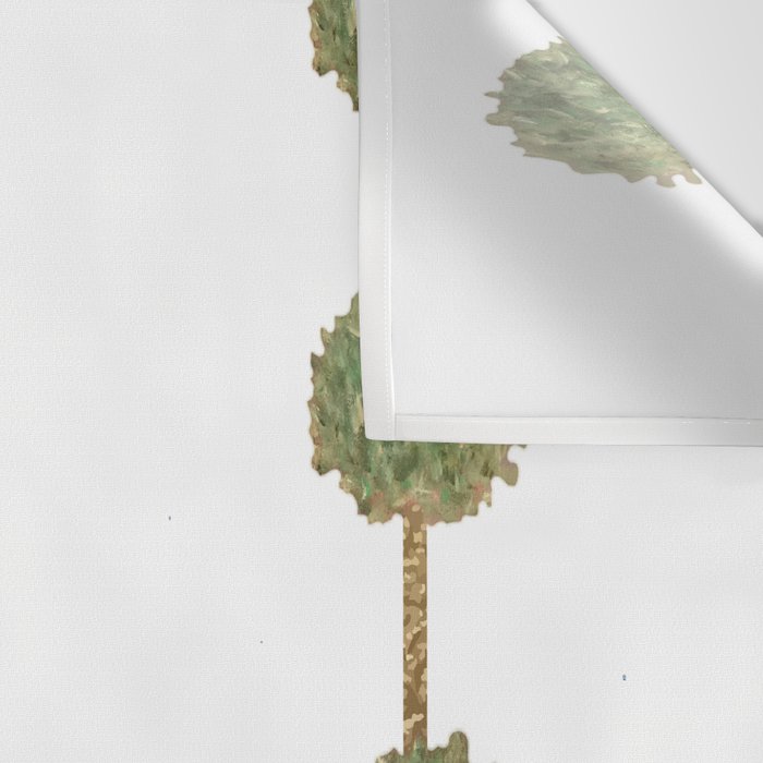 Three Hand Painted Topiary Topiaries  Wall Tapestry Gallery Image 3