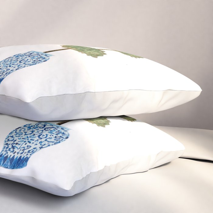 Three Hand Painted Topiary Topiaries  Pillow Sham Gallery Image 3