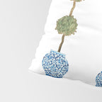 Three Hand Painted Topiary Topiaries  Pillow Sham Gallery Image 4