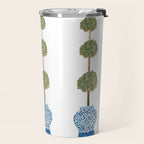 Three Hand Painted Topiary Topiaries  Travel Mug Gallery Image 2