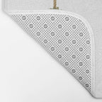 Three Hand Painted Topiary Topiaries  Bath Mat Gallery Image 2