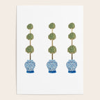 Three Hand Painted Topiary Topiaries  Poster Gallery Image 4