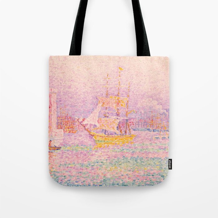 Paul Signac "Harbour at Marseilles" Tote Bag Gallery Image 1
