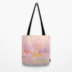 Paul Signac "Harbour at Marseilles" Tote Bag Gallery Image 2