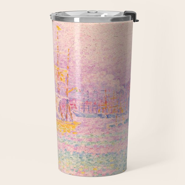 Paul Signac "Harbour at Marseilles" Travel Mug Gallery Image 2
