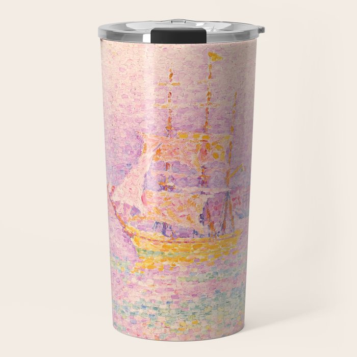 Paul Signac "Harbour at Marseilles" Travel Mug Gallery Image 1