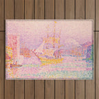 Paul Signac "Harbour at Marseilles" Outdoor Rug Gallery Image 1
