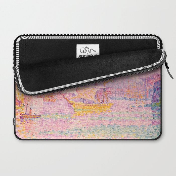 Paul Signac "Harbour at Marseilles" Laptop Sleeve Gallery Image 2
