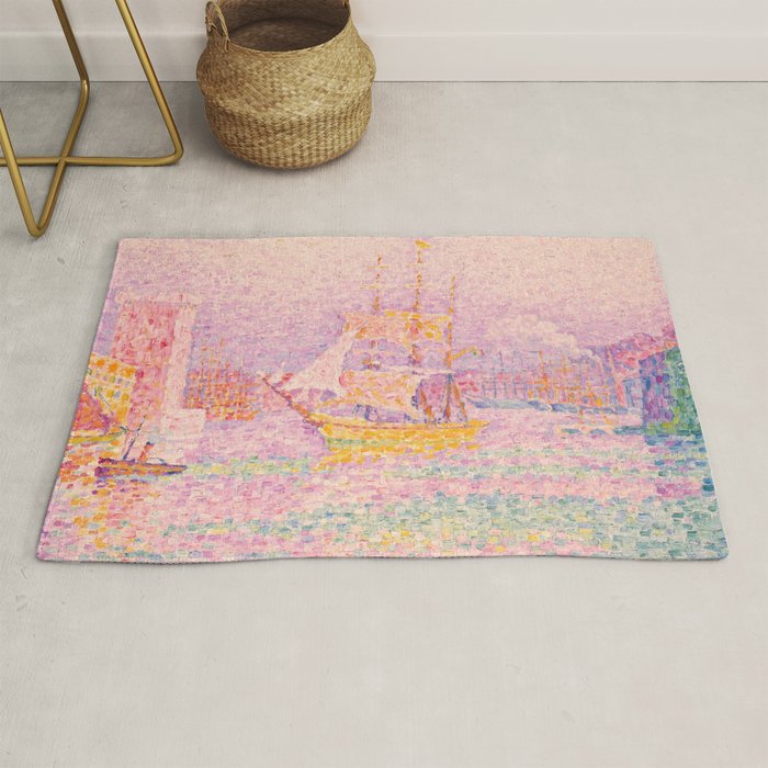 Paul Signac "Harbour at Marseilles" Rug Gallery Image 1