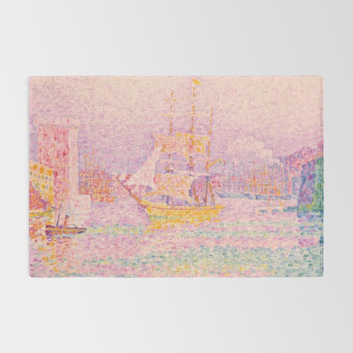 Paul Signac "Harbour at Marseilles" Rug Gallery Image 2