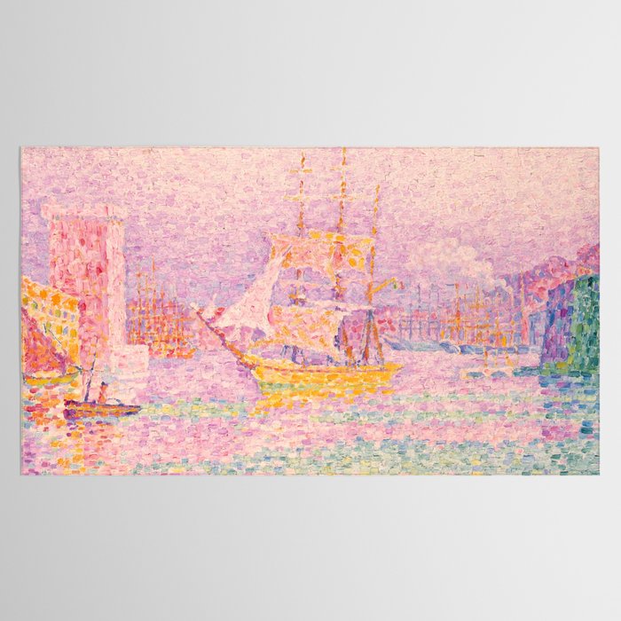 Paul Signac "Harbour at Marseilles" Tablecloth Gallery Image 2