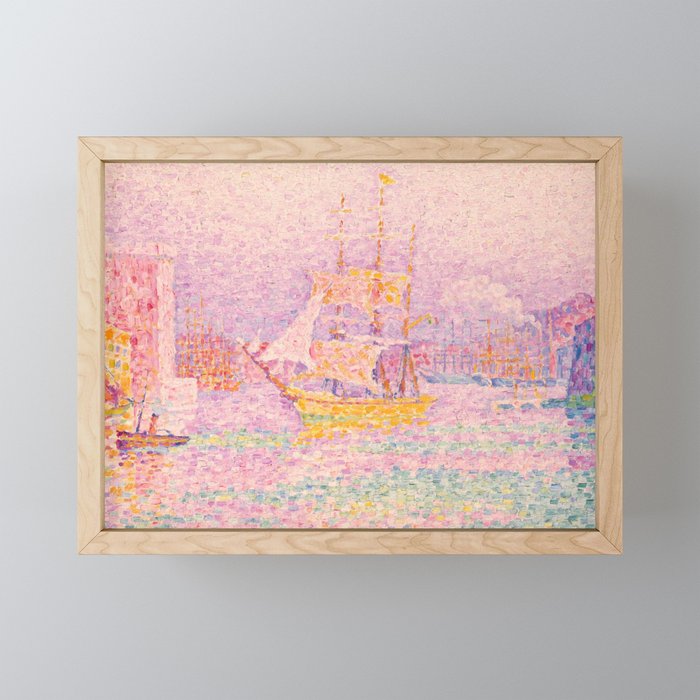 Paul Signac "Harbour at Marseilles" Mini Art Print Gallery Image 1