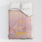 Paul Signac "Harbour at Marseilles" Duvet Cover Gallery Image 6