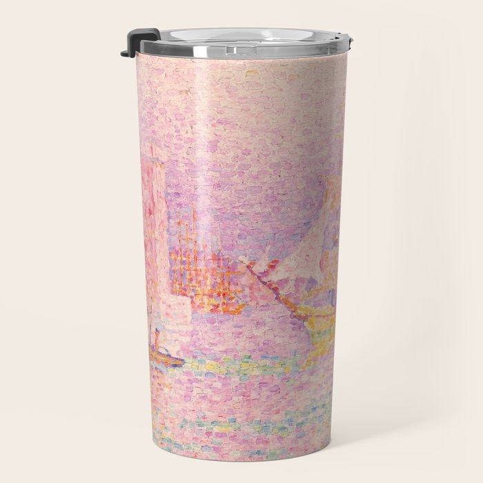Paul Signac "Harbour at Marseilles" Travel Mug Gallery Image 3