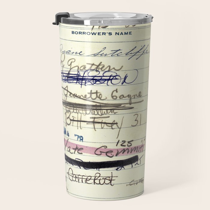 Library Card 828 The Enormous Room Travel Mug Gallery Image 3
