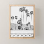 Breeze Block - Palm Springs Black and White Photography Mini Art Print Gallery Image 1