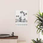 Breeze Block - Palm Springs Black and White Photography Poster Gallery Image 2