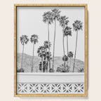 Breeze Block - Palm Springs Black and White Photography Serving Tray Gallery Image 1