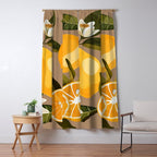 Lemons Botanical Art 2 Window Curtain Gallery Image 5