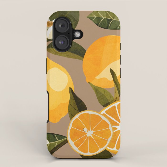 Lemons Botanical Art 2 iPhone Case Gallery Image 1