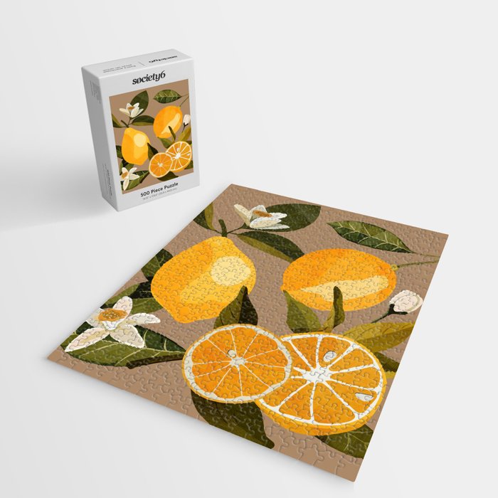 Lemons Botanical Art 2 Jigsaw Puzzle Gallery Image 2
