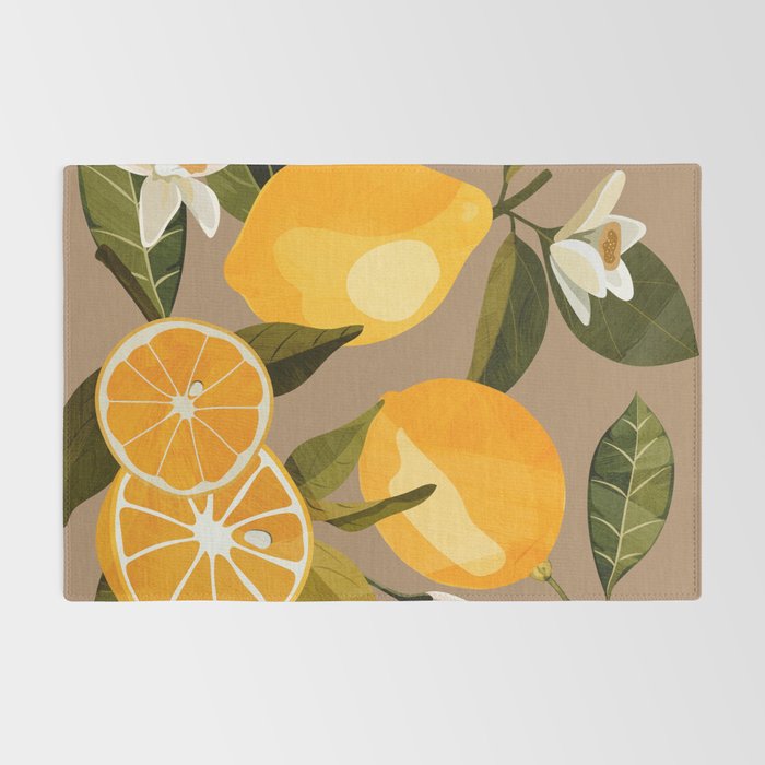 Lemons Botanical Art 2 Rug Gallery Image 2