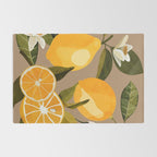 Lemons Botanical Art 2 Rug Gallery Image 2