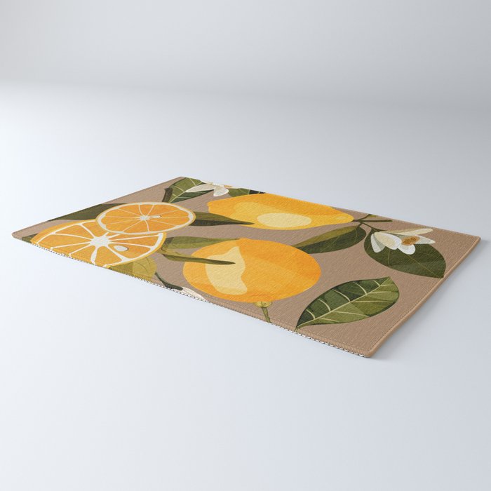 Lemons Botanical Art 2 Rug Gallery Image 3