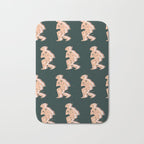 Space Cowboy - Emerald & Peach Bath Mat Gallery Image 1