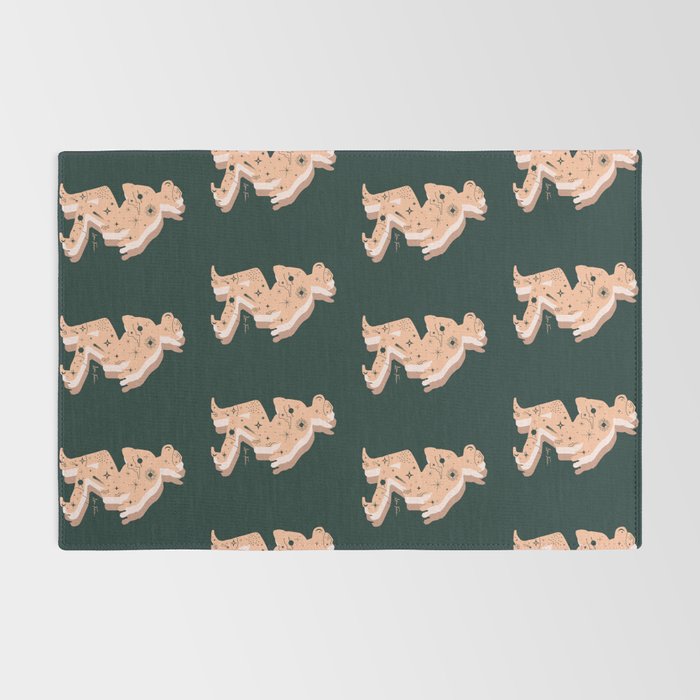 Space Cowboy - Emerald & Peach Rug Gallery Image 2