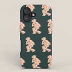 Space Cowboy - Emerald & Peach iPhone Case Gallery Image 1