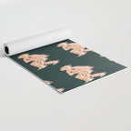 Space Cowboy - Emerald & Peach Yoga Mat Gallery Image 2