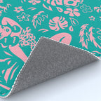 Tiki Temptress in Pink and Turquoise Rug Gallery Image 4