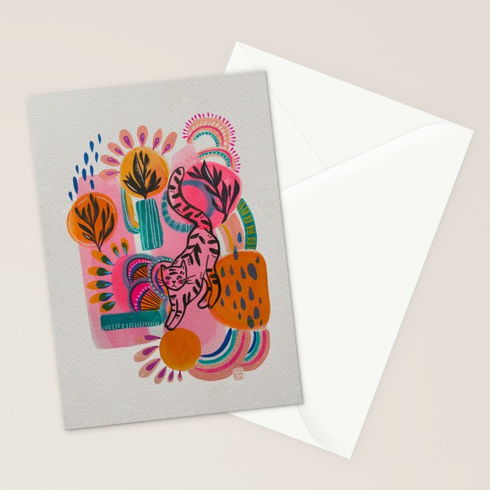 Love cats in the wild Stationery Card Gallery Image 2