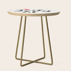 Jolly AF - Black Typography Side Table Gallery Image 1