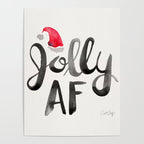 Jolly AF - Black Typography Poster Gallery Image 4