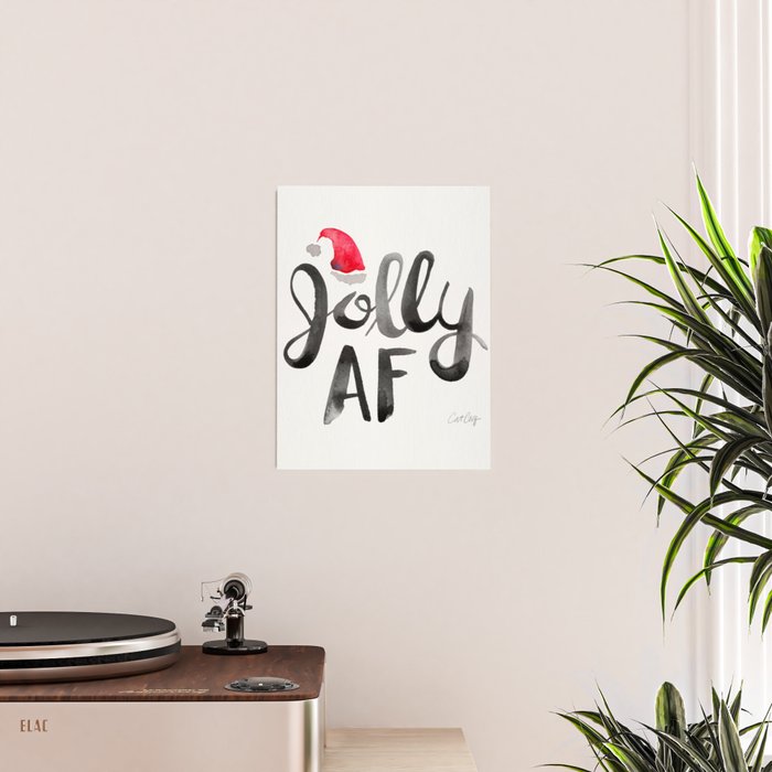 Jolly AF - Black Typography Poster Gallery Image 2