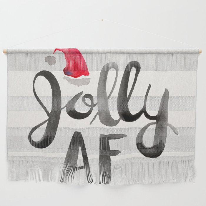 Jolly AF - Black Typography Wall Hanging Gallery Image 1