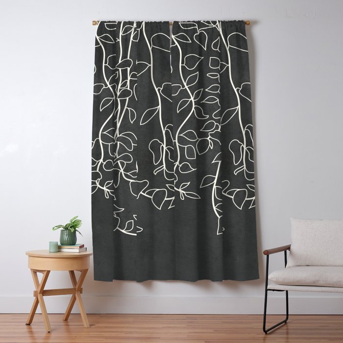 Minimalist Vines I Window Curtain Gallery Image 1