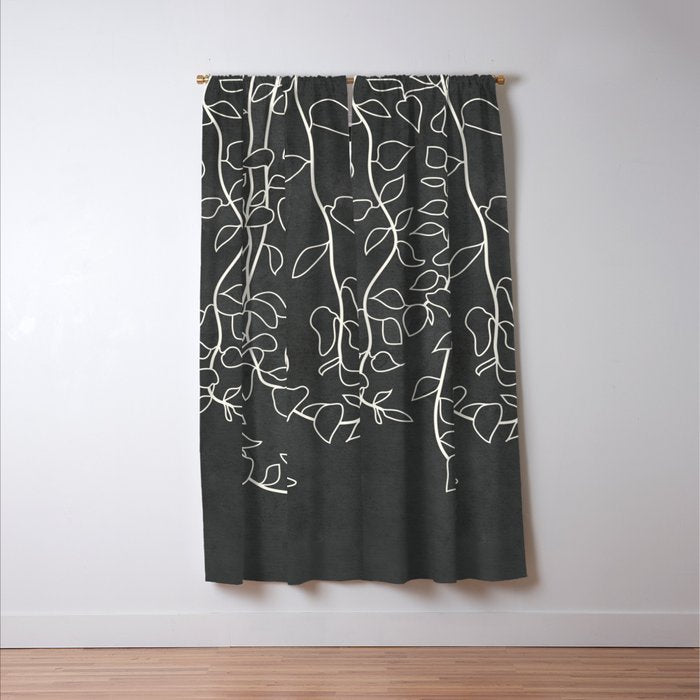 Minimalist Vines I Window Curtain Gallery Image 3