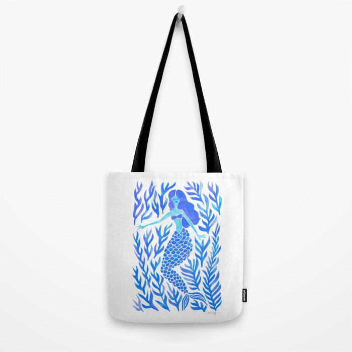 Kelp Forest Mermaid - Blue Palette Tote Bag Gallery Image 2