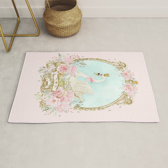 The shabby Swan Rug Gallery Image 1
